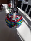 colourful butterfly soap/lotion 330ml glass pump dispenser