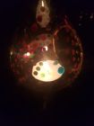 friendship ball glass hanging tea light lantern and stand