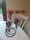 triple tealight holder and stand