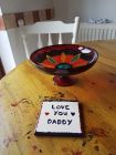 personalised ceramic tile coaster