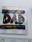 personalised glass coaster/sun catcher