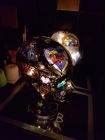 custom life size glass head with fairy lights