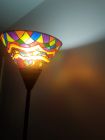 mother and child floor lamp with painted plastic shades