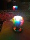 small touch lamp total height approx 12cm painted with chakra colours and Reiki love