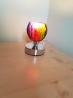 small touch lamp total height approx 12cm painted with chakra colours and Reiki love