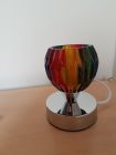 small touch lamp total height approx 12cm painted with chakra colours and Reiki love