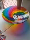 39cm glass chakra swirl bowl