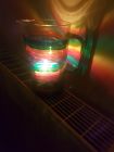 glass jug with tea light